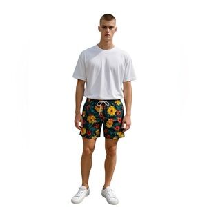 J. Crew Men’s Swim Trunk in Floral Print, NWOT Size L